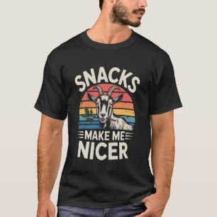 T-shirt Drôles Friandises Me Rendent Plus Gentil Chèvre An