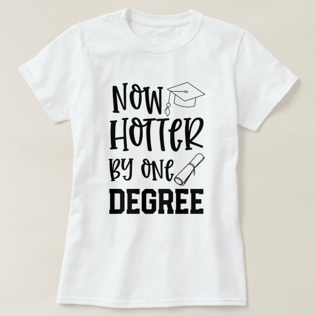 T-shirt Drôles licenciés d'université Hotter par le cadeau (Design devant)