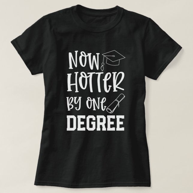 T-shirt Drôles licenciés d'université Hotter par le cadeau (Design devant)