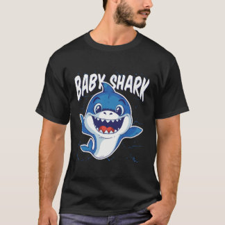 T-shirt Drôles mignons de requin de bébé font font