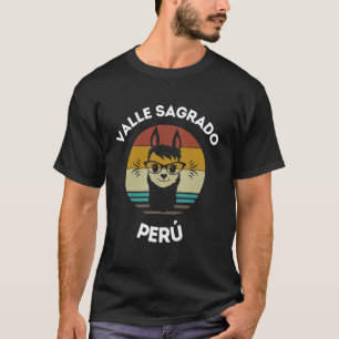 T-shirt Drolles Lamas Péruviens Mignons de Valle Sagrado D