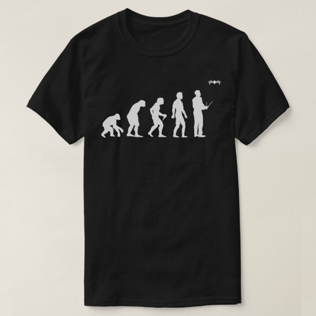 T-shirt Drone Evolution Drone Pilote Quadrocopter Flying G (Design devant)