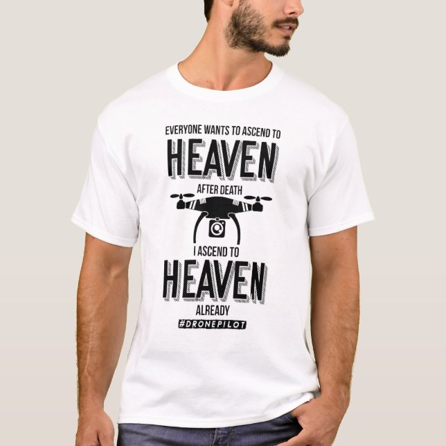 T-shirt Drone Footage Fpv Dronepilot (Devant)