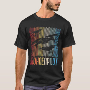 T-shirt Drone Pilote Quadrocopter Vintage Fpv Rc Drone
