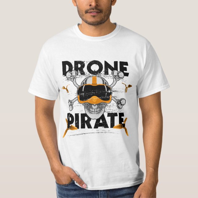 T-shirt Drone pirate quad freestyle FPV quadrocopter (Devant)