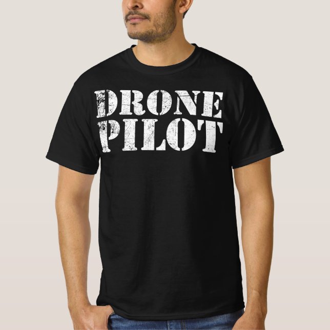 T-shirt Drone UAV UAS FAA Quadcopter Pilot Part 107 (Devant)