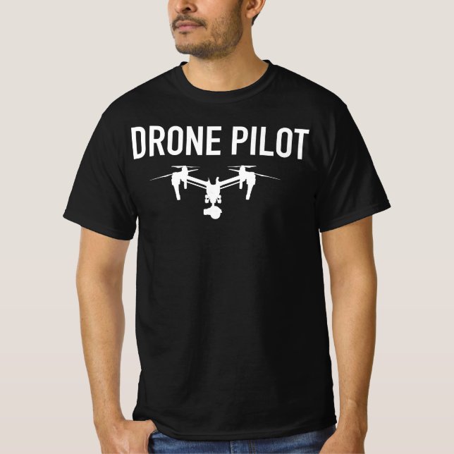T-shirt Drone UAV UAS FAA Quadcopter Pilot Part 107 (Devant)