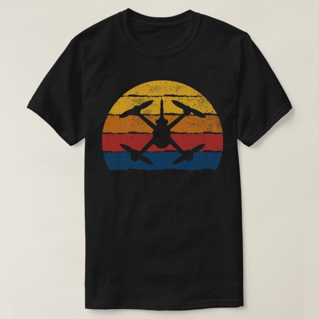 T-shirt Drones Quadcopter Drone Racing (Design devant)