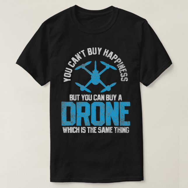 T-shirt Drones Quadcopter Drone Racing (Design devant)