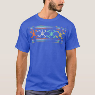 T-shirt Drones Quadcopter Drone Racing Vintage
