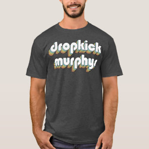 T-shirt Dropkick Murphys Retro Rainbow Typographie Faded S