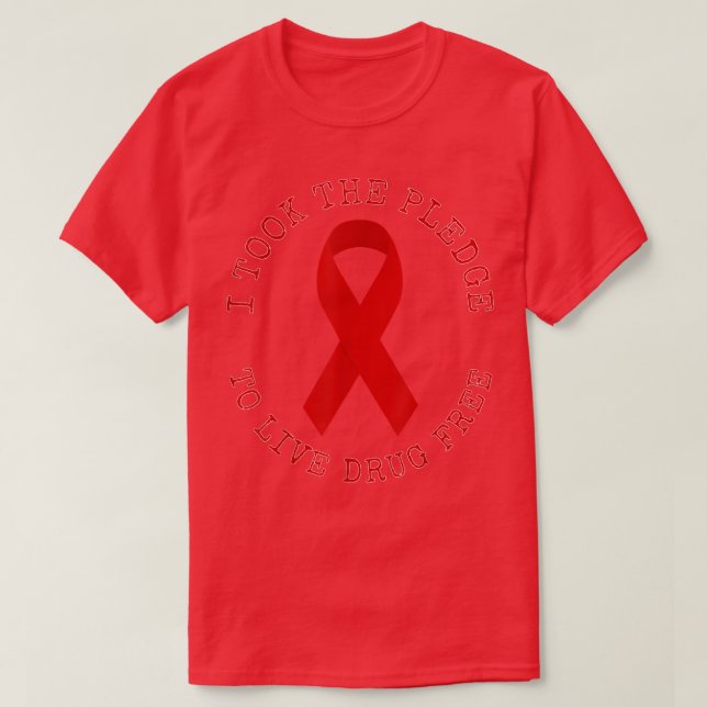 T-shirt Drug Free Zone T  (Design devant)