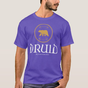 T-shirt Druid Druids Magique Tablette RPG Addict
