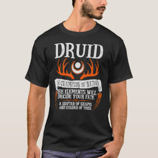 T-shirt DRUID, THE CHAMPION OF NATURE - Dungeons &amp; Dra