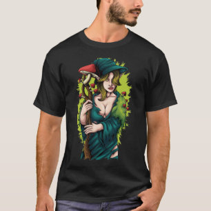 T-shirt Druide à la recherche de champignons