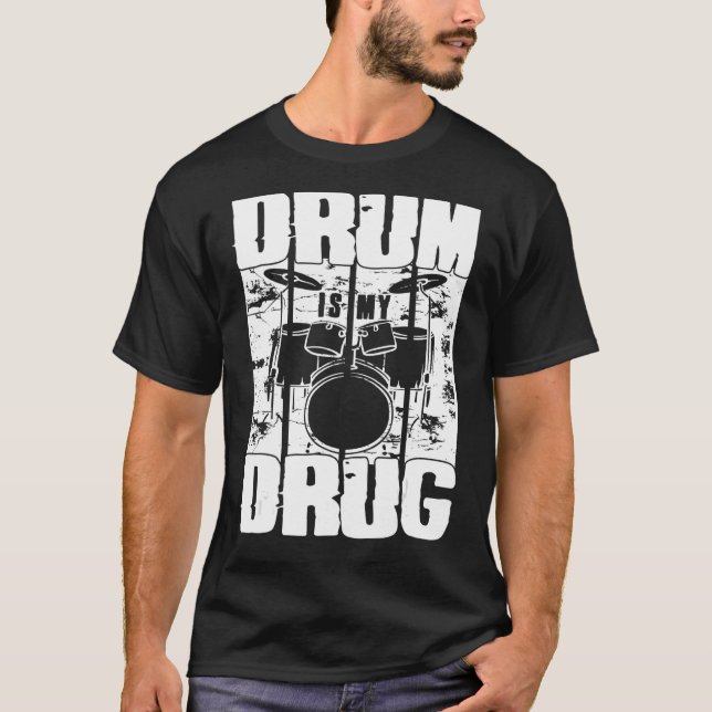 T-shirt Drum Est Mon Ensemble De Tambour Pour Percussionni (Devant)