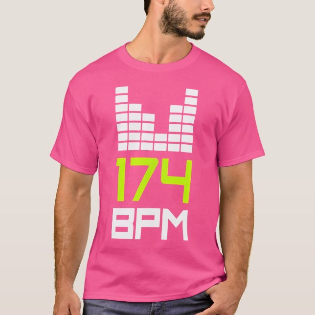 T-shirt Drum Et Basse 174 Bpm Dnb Musique Liquide Jungle E (Devant)