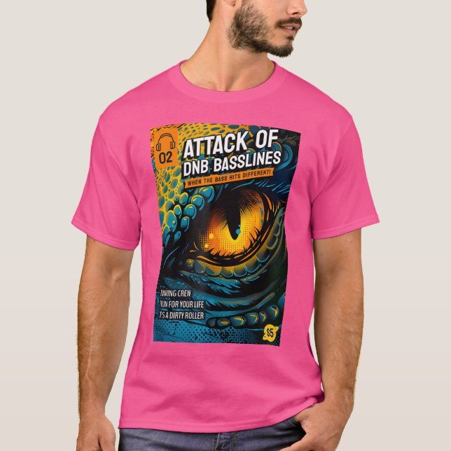 T-shirt Drum Et Basse Dnb Dubstep Liquide (Devant)