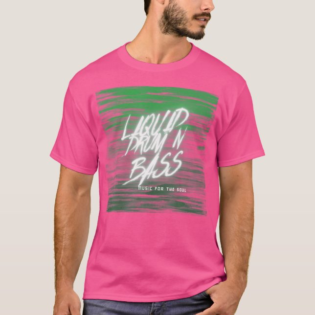 T-shirt Drum Liquide Et Basse Dnb Dj Mc Drum N Basse (Devant)