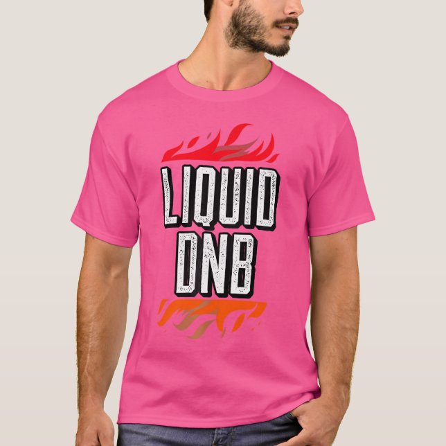 T-shirt Drum Liquide N Basse Liquide Funk Edm Dnb (Devant)
