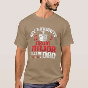 T-shirt Drum Major m'appelle Papa Conception pour une fami