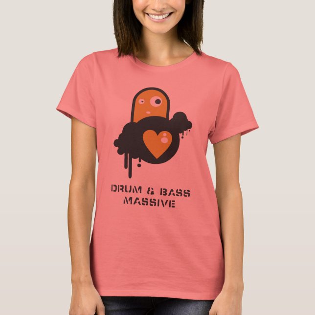 T-shirt Drum N Bass Massive par Ian Diedericks (Devant)