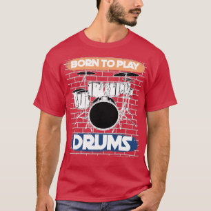T-shirt Drum Set Drummer Musical Instrument Drums