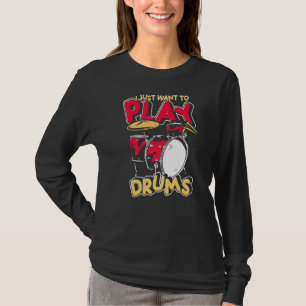 T-shirt Drum Set Percussion musique tambour musicien tambo