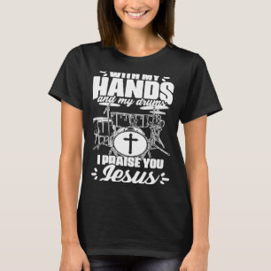 T-shirt Drumage Percussion Percussion Percussion Chrétienn