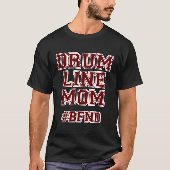 T-shirt Drumline Maman Drum Line Marching Band Maman (Devant)