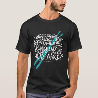 T-shirt Drumline Marching Band, School Band