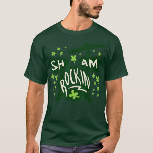 T-shirt Drumm de Jour de la Saint Patrick de roche irlanda