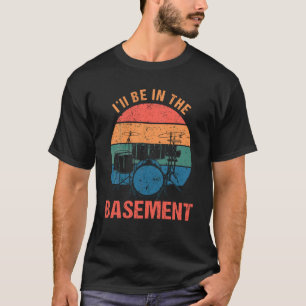 T-shirt Drummer Art vintage Rétro Pour Homme Drummer Set D