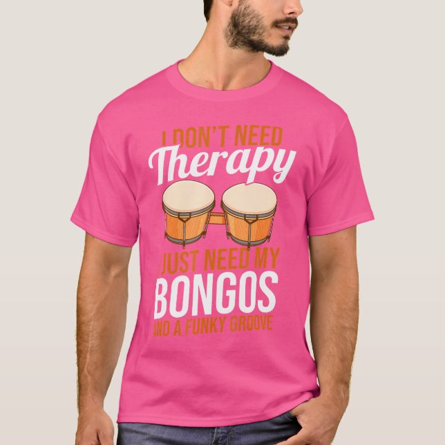 T-shirt Drummer Bongo Drums (Devant)