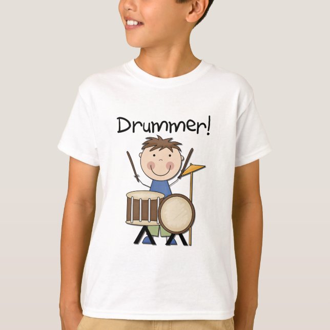 T-shirt Drummer - Chemises et cadeaux masculins (Devant)