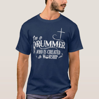 T-shirt Drummer créé pour le culte 