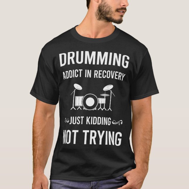 T-shirt Drummer Drummer Drum Drum (Devant)