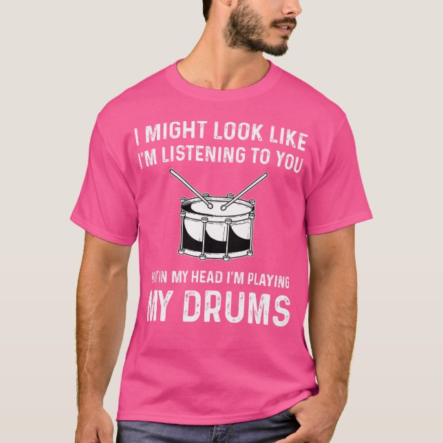 T-shirt Drummer Drummer Drumset (Devant)