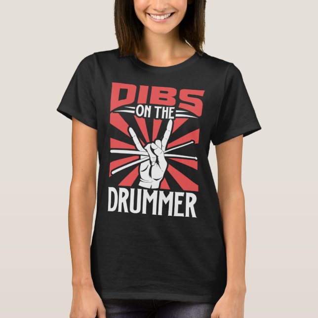 T-shirt Drummer Drummer Music Drumming Set Drumming Instru (Devant)