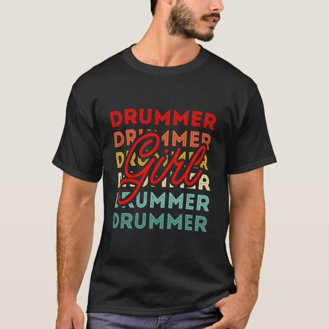 T-shirt Drummer Drummer pour tambour musicien (Devant)