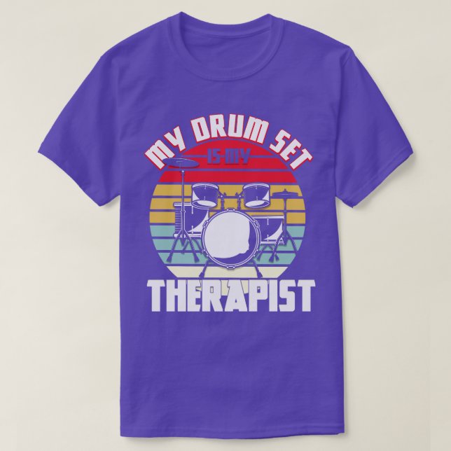T-shirt Drummer Drumming Drumming (Design devant)