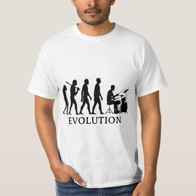 T-shirt Drummer Evolution (Devant)