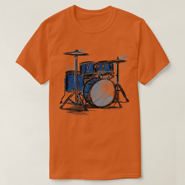 T-shirt Drummer Freak  (Design devant)