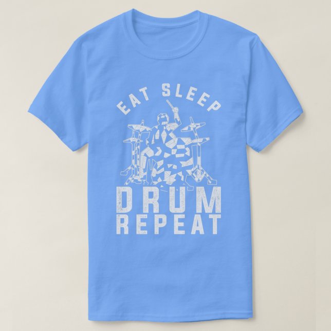 T-shirt Drummer Gift Rock Music Drumsticks Drums (Design devant)
