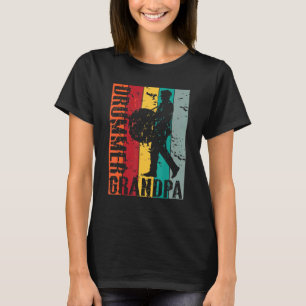 T-shirt Drummer Grandpa Rock et Roll Grand-père Dru