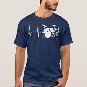T-shirt Drummer Heartbeat pour Drummers Percussionist