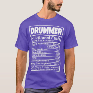 T-shirt DRUMMER Nutritional Facts