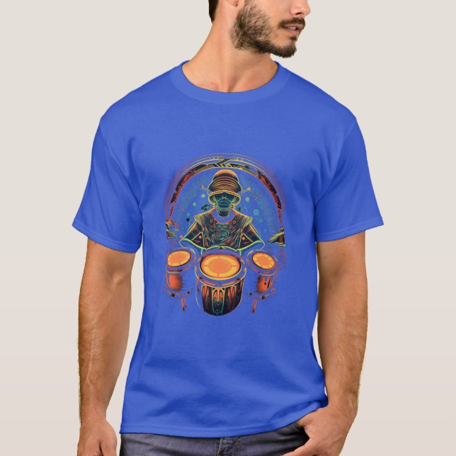 T-shirt Drummer Percussionist Drums Player Drumming Band v (Devant)