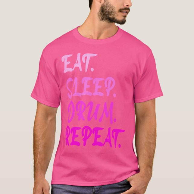 T-shirt Drummer Percussionniste Drumming Mange Slee Drum (Devant)