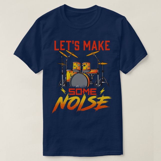 T-shirt Drummer Permet De Faire Quelques Tambours Bruyants (Design devant)